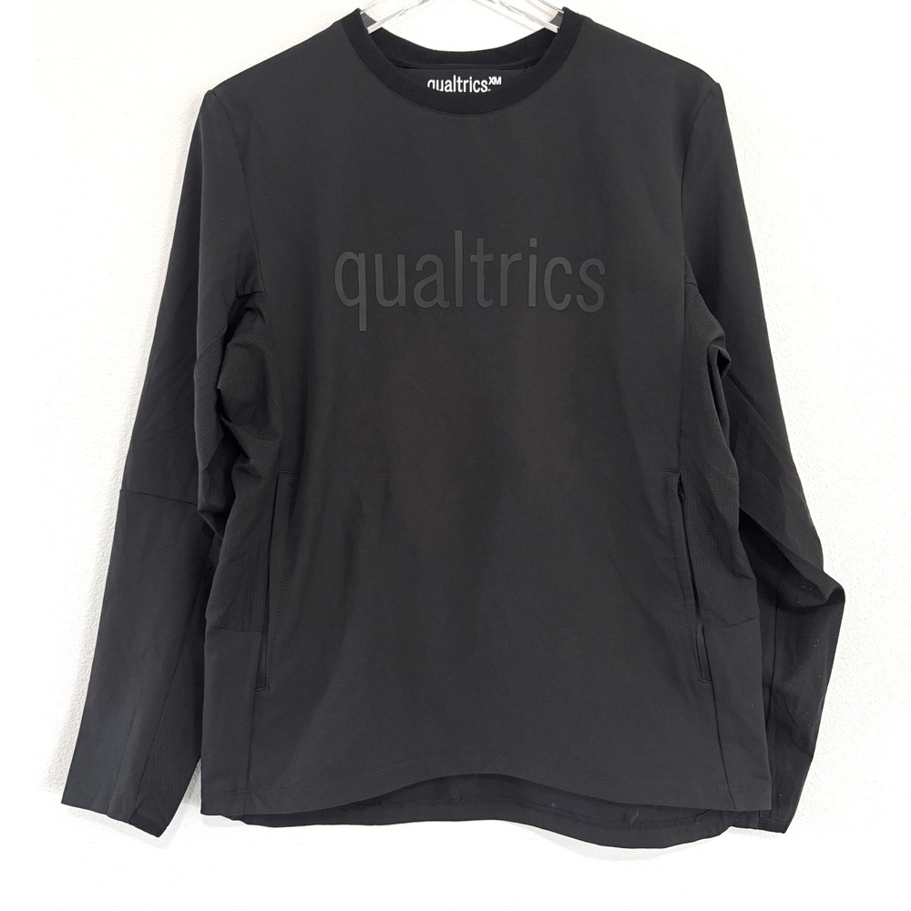 Qualtrics Branded Long Sleeve‎ Tech Swag Men's Performance Pullover Jacket